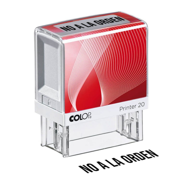 PRINTER 20 FORMULA COMERCIAL NO A LA ORDEN NEGRO COLOP DESIGN AND STAMP SERVISELLO