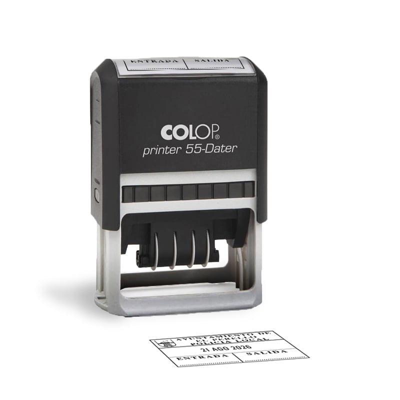 SELLO FECHADOR PRINTER 55 DATER COLOP DESIGN AND STAMP SERVISELLO