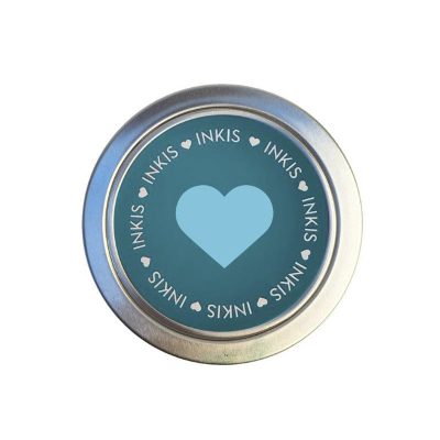 TAMPON INKIS O1 AZUL TURQUESA DESIGN AND STAMP