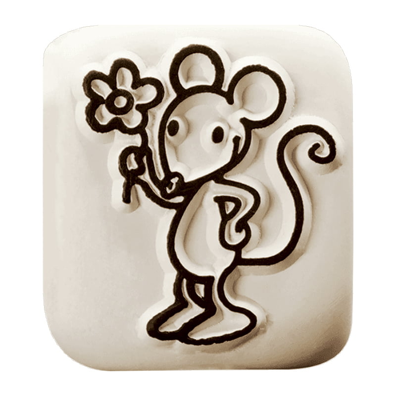 SELLO CERAMICO GRANDE LADOT LAL017 1 RATON DESIGN AND STAMP