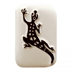 SELLO CERAMICO MEDIANO LADOT LAM135 1 LAGARTO DESIGN AND STAMP