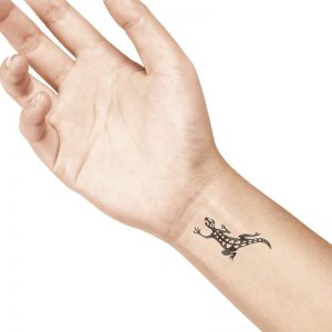 SELLO CERAMICO MEDIANO LADOT LAM135 3 LAGARTO DESIGN AND STAMP