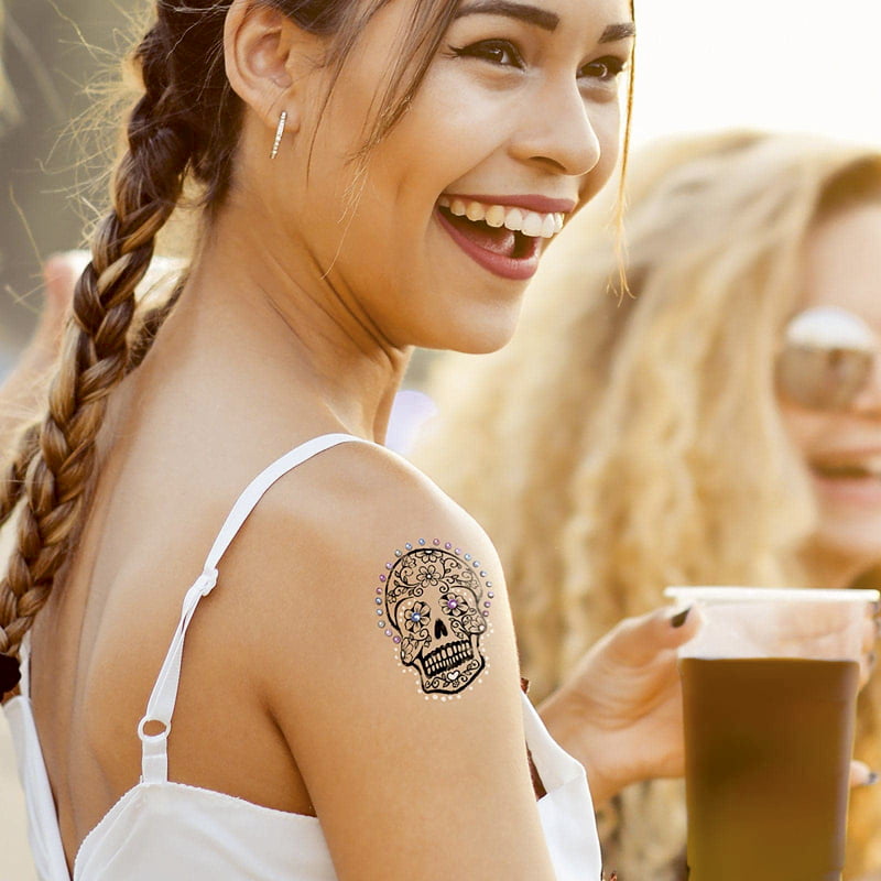 SELLO CERAMICO MEDIANO LADOT LAM137 4 CALAVERA MEXICANA DESIGN AND STAMP