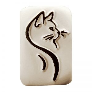 SELLO CERAMICO MEDIANO LADOT LAM180 1 GATO DESIGN AND STAMP