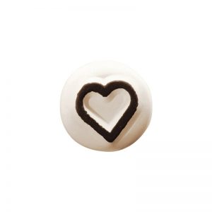 SELLO CERAMICO PEQUENYO LADOT LAS029 1 CORAZON CONTORNO DESING AND STAMP
