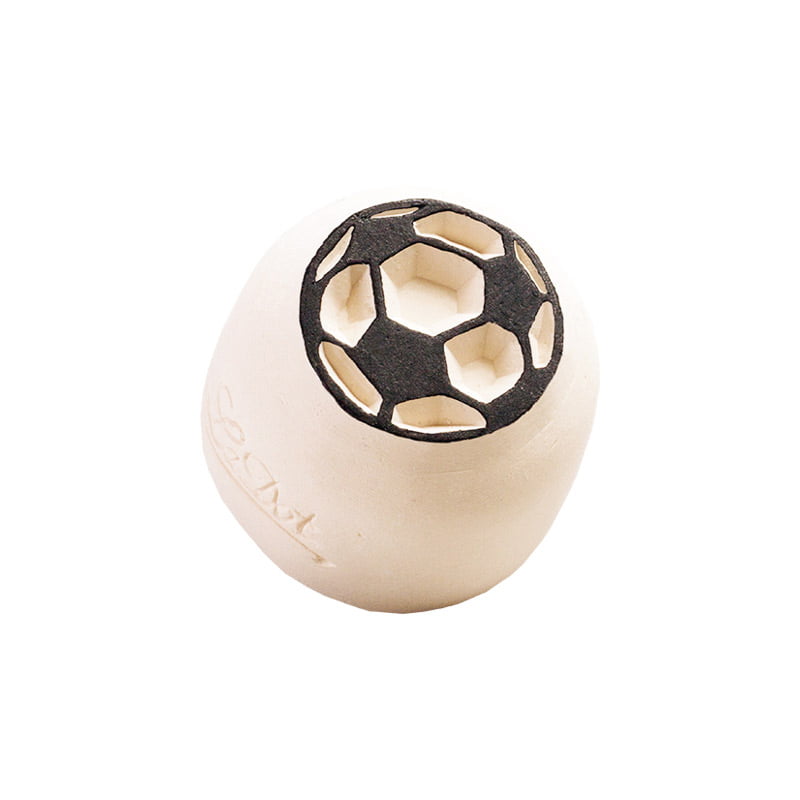 SELLO CERAMICO PEQUENYO LADOT LAS030 2 FUTBOL DESING AND STAMP