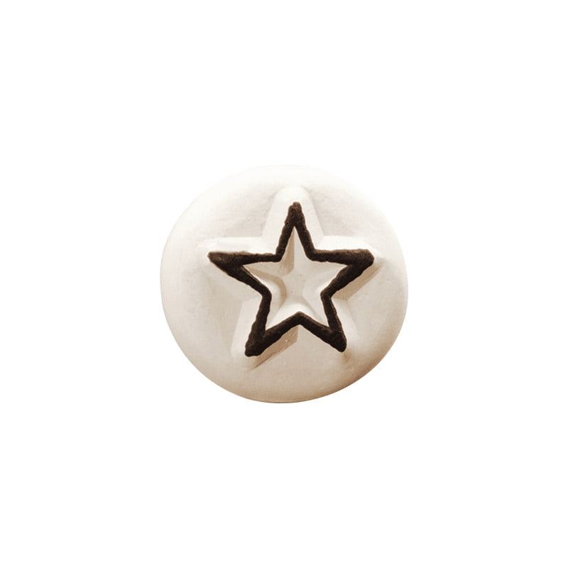 SELLO CERAMICO PEQUENYO LADOT LAS067 1 ESTRELLA DESING AND STAMP