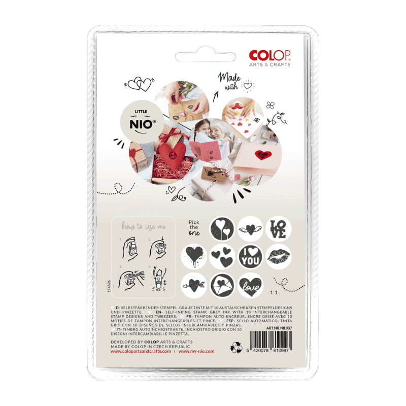 LITTLE NIO NIL007 02 AMOR DESING AND STAMP