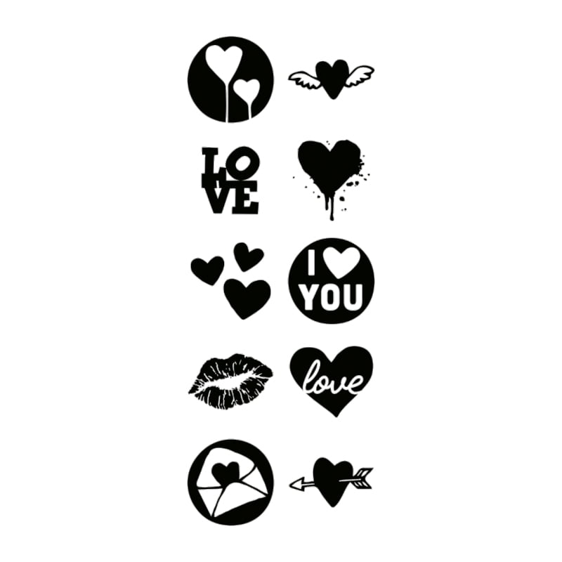 LITTLE NIO NIL007 03 AMOR DESING AND STAMP