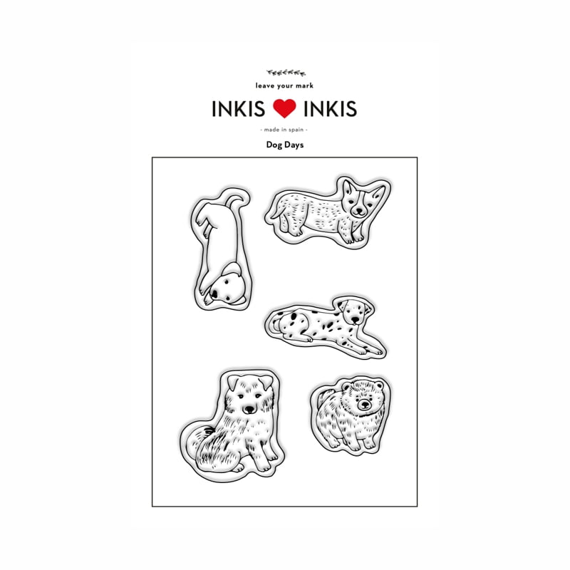 SELLOS INK 015 DOG DAYS 2 DESIGN AND STAMP
