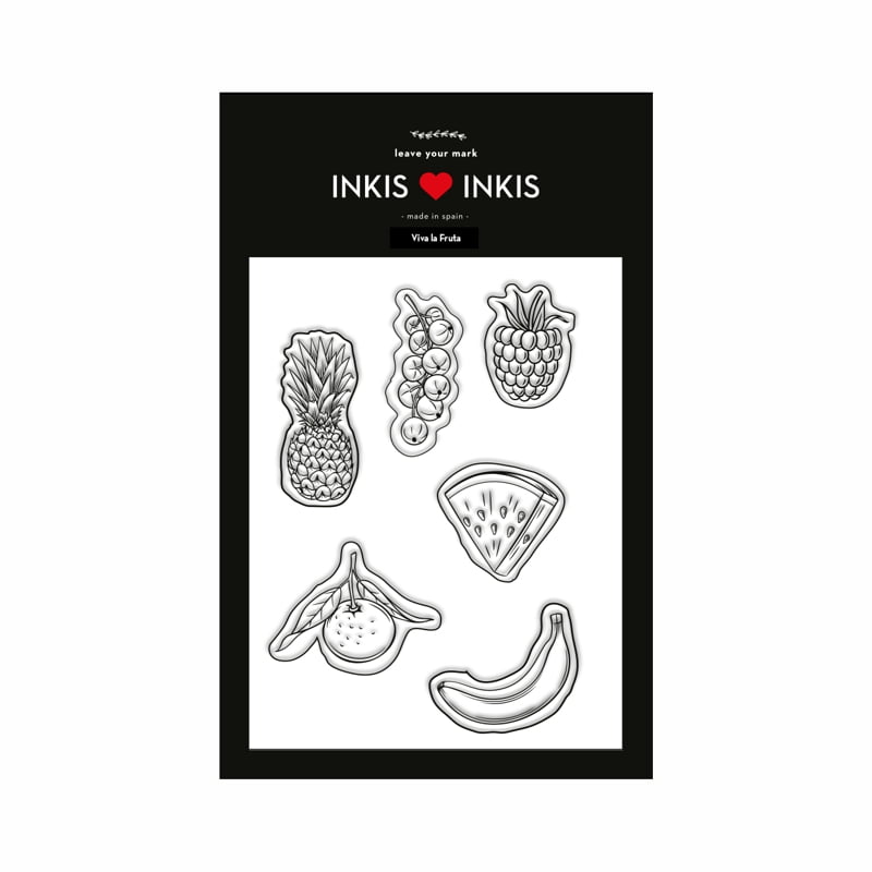 SELLOS INK 016 VIVA LA FRUTA 2 DESIGN AND STAMP