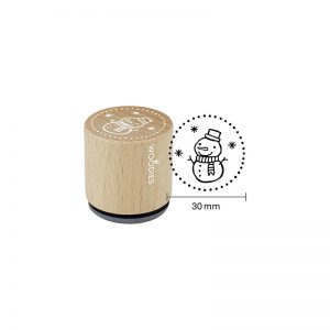 WOODIES W21005 NAVIDAD SNOWMAN DESIGN AND STAMP