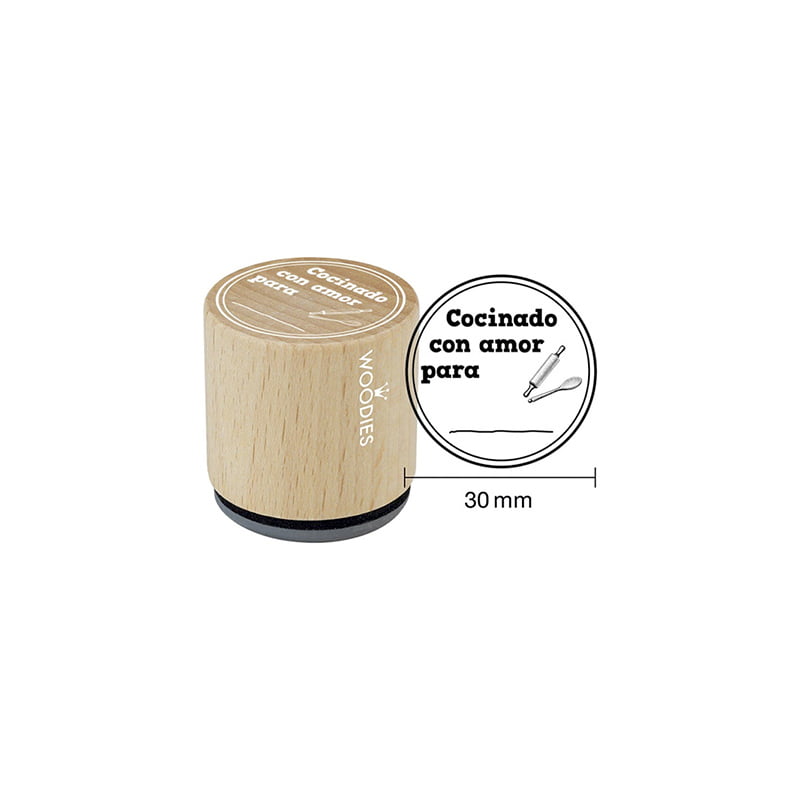 WOODIES WB5007 COCINADO CON AMOR PARA DESIGN AND STAMP
