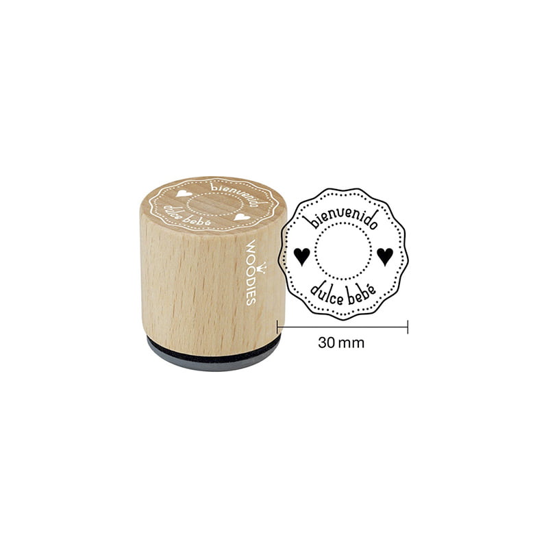 WOODIES WB6005 BIENVENIDO DULCE BEBE DESIGN AND STAMP
