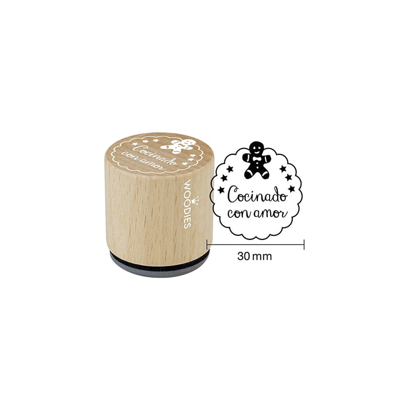 WOODIES WB7001 COCINADO CON AMOR GALLETA DESIGN AND STAMP