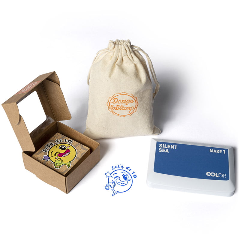 SELLO PERSONALIZADO PROFE MANUAL CUADRADO 50X50MM 9 SES DS 0409 DE 10 DESIGN AND STAMP 1