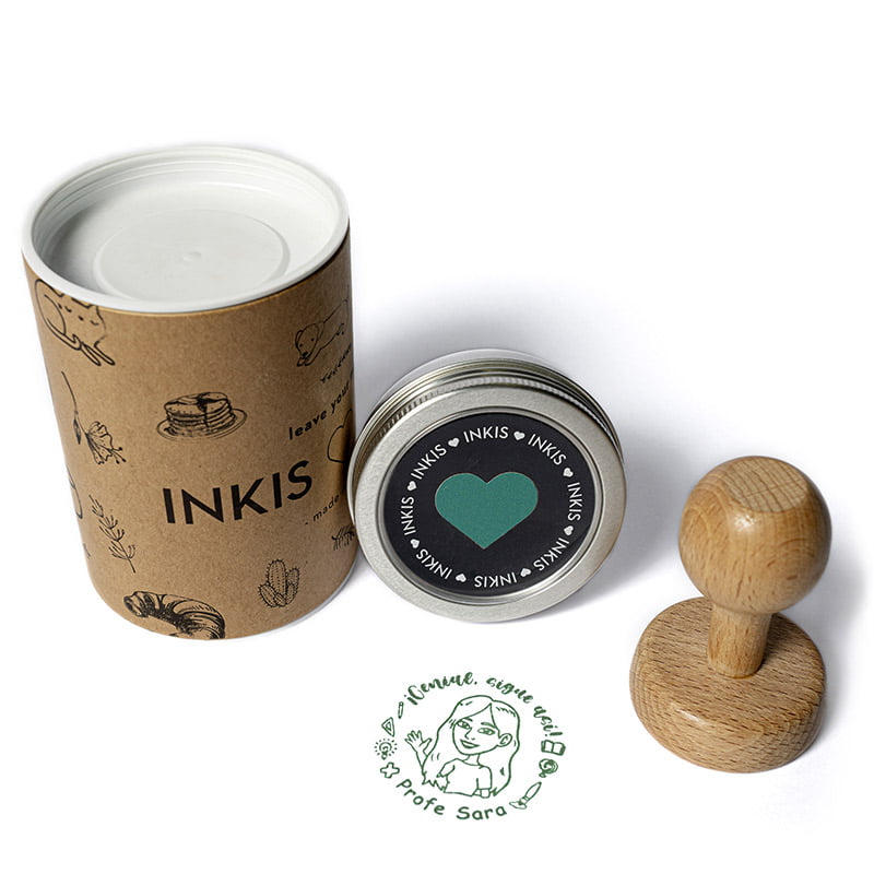 SELLO PERSONALIZADO PROFE MANUAL REDONDO 45MM 2 SES DS 0202 PROFESORA DESIGN AND STAMP 1
