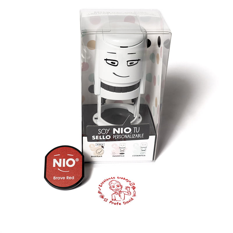 SELLO PERSONALIZADO PROFESORES AUTOMATICO NIO LINE 40MM 1 SES DS 0501 PROFESOR DESIGN AND STAMP 1