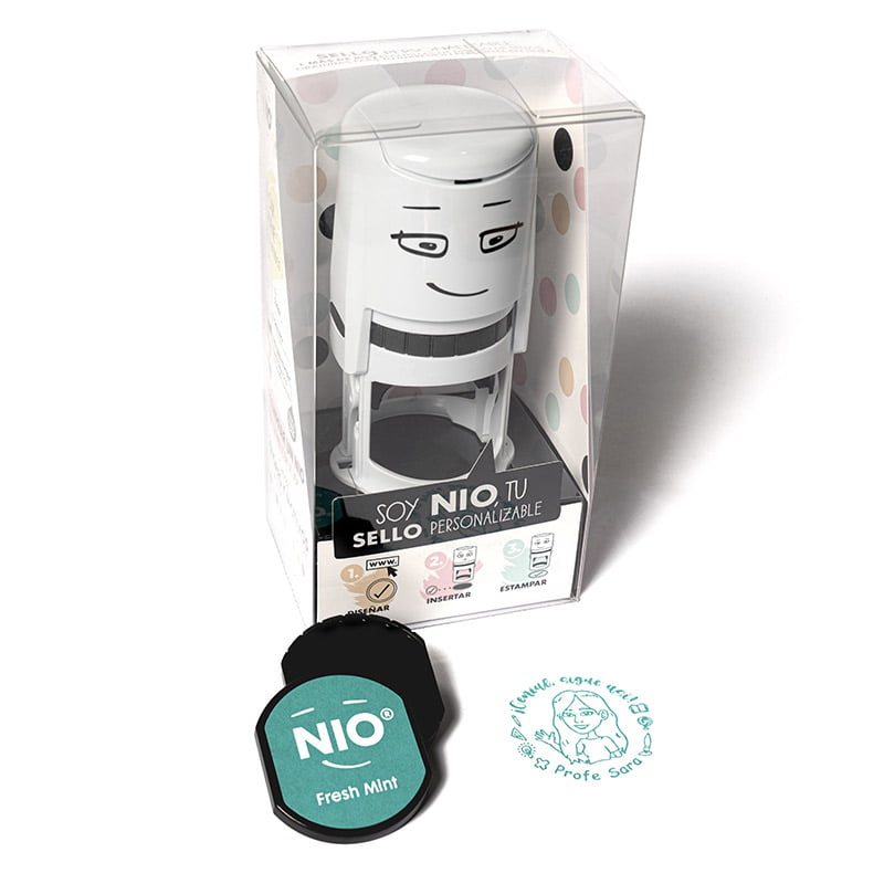 SELLO PERSONALIZADO PROFESORES AUTOMATICO NIO LINE 40MM 2 SES DS 0502 PROFESORA DESIGN AND STAMP 1