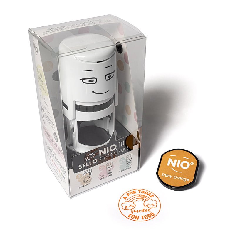 SELLO PERSONALIZADO PROFESORES AUTOMATICO NIO LINE 40MM 5 SES DS 0505 ARCO IRIS DESIGN AND STAMP 1