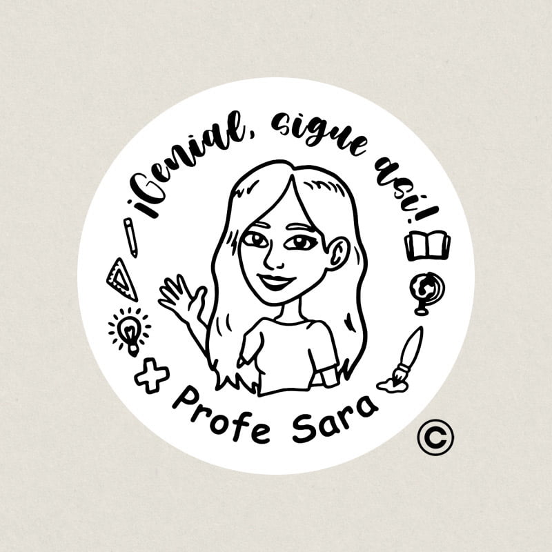 SELLOS PROFESORES AUTOMATICO NIO LINE 40MM 2 PROFESORA DESIGN AND STAMP 3