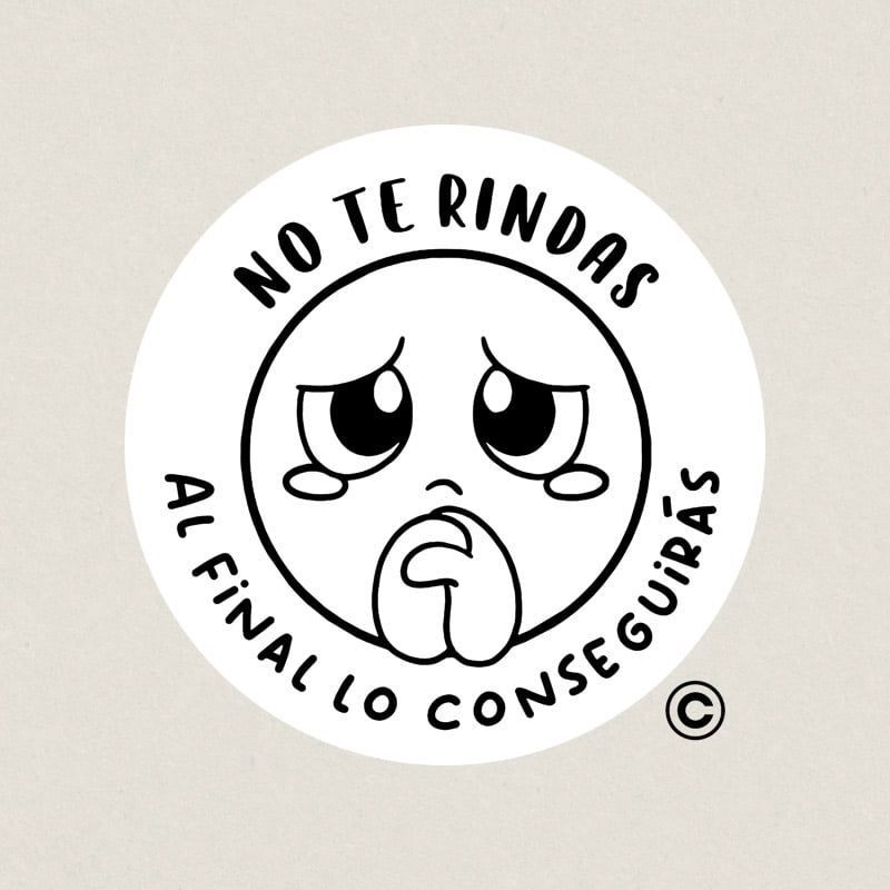 SELLOS PROFESORES AUTOMATICO NIO LINE 40MM 7 NO TE RINDAS DESIGN AND STAMP 3