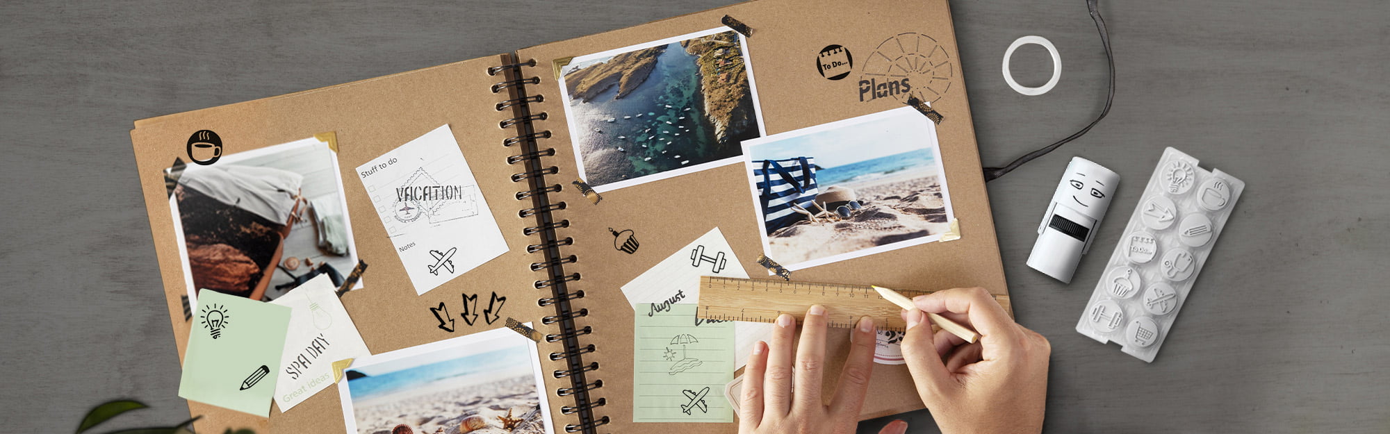 BANNER SCRAPBOOKS DESIGN AND STAMP
