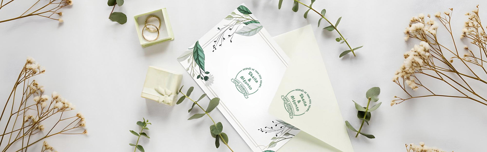 BANNER SELLO PERSONALIZADO BODA DESIGN AND STAMP