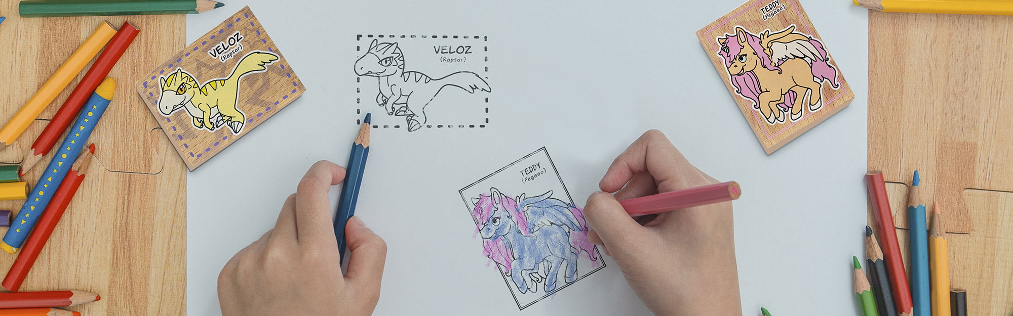 BANNER SELLOS INFANTILES DESIGN AND STAMP