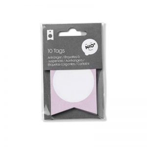 ETIQUETAS COLGANTES NI305R 1 ROSA DESIGN AND STAMP