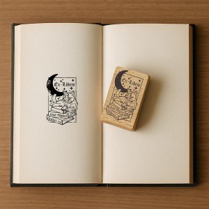 EXLIBRIS DISENYO 50X80MM EXDSGR DS 0306 GATO DESIGN AND STAMP