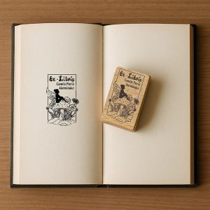 EXLIBRIS DISENYO 50X80MM EXDSGR DS 0307 HADA DESIGN AND STAMP