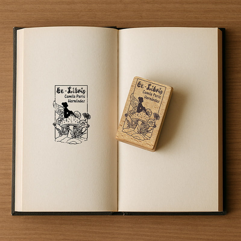 EXLIBRIS DISENYO 50X80MM EXDSGR DS 0307 HADA DESIGN AND STAMP