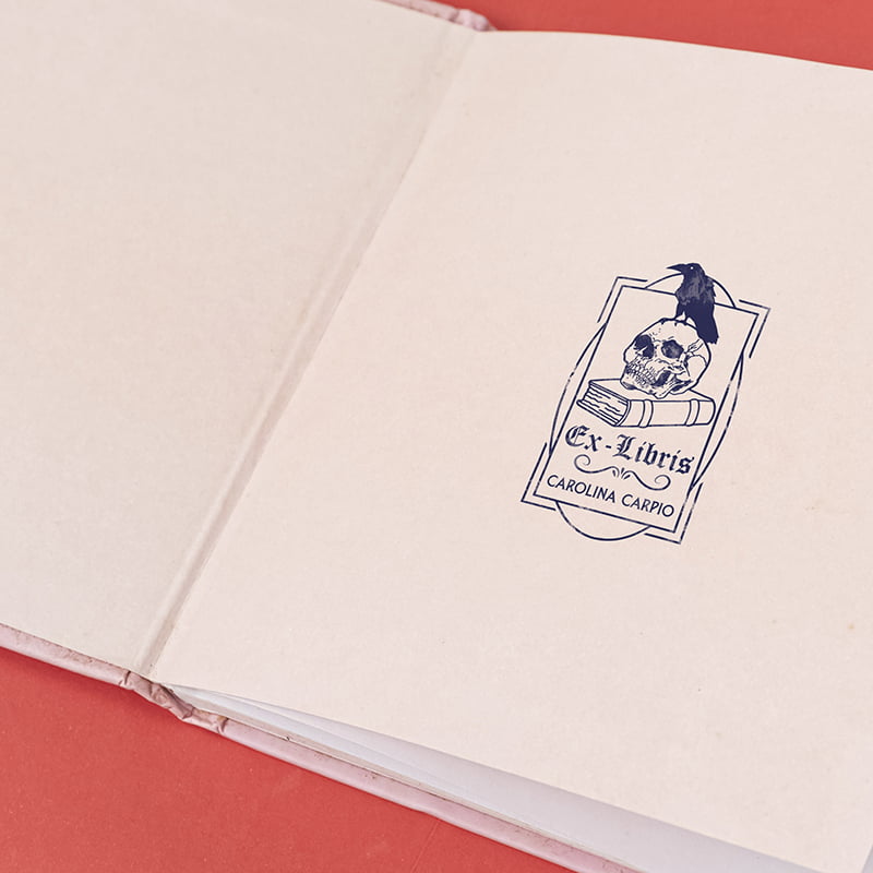 EXLIBRIS DISENYO 50x80MM EXDS DS 0401 CUERVO DESIGN AND STAMP