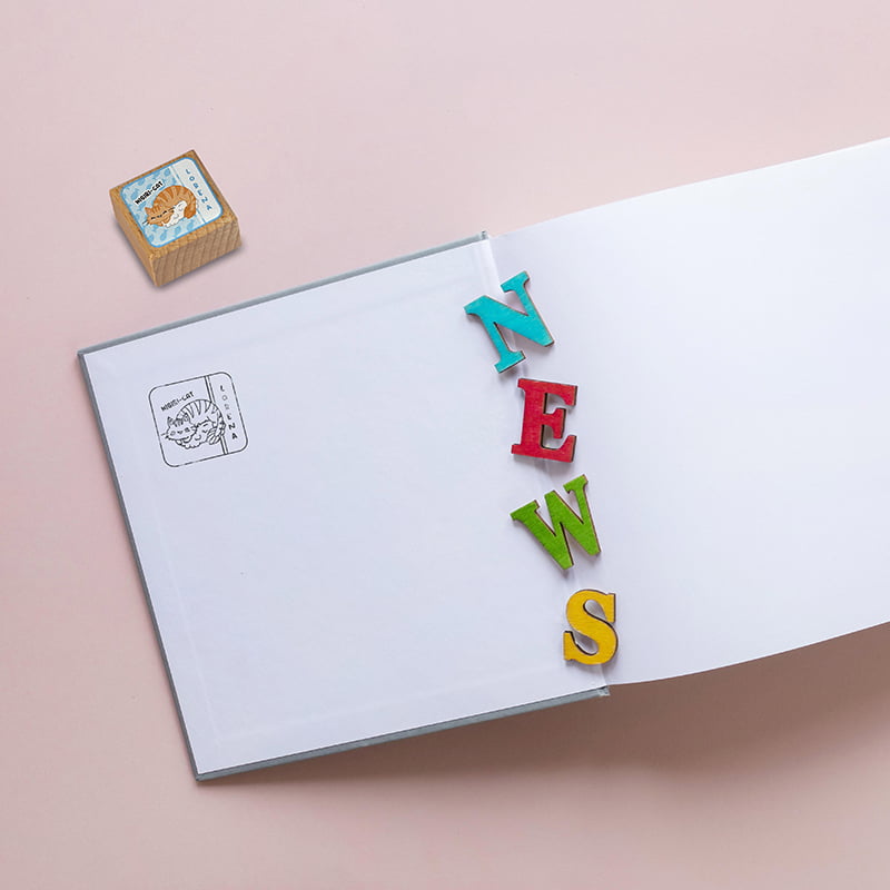 EXLIBRIS MINISUSHICATS EXSH DS 1403 LORENA NIGIRI DESIGN AND STAMP