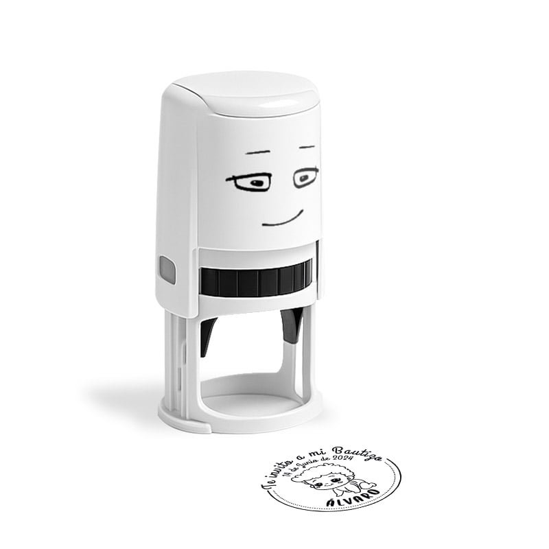SELLO AUTOMATICO BAUTIZO 2 GATAS DESIGN AND STAMP