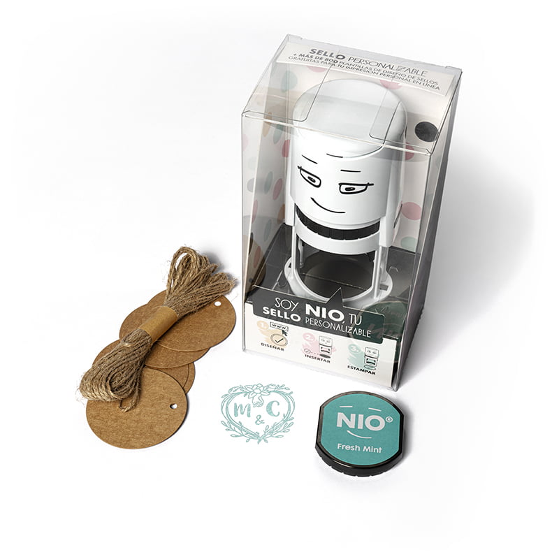 SELLO AUTOMATICO NIO BODA SBO DS 0509 FLOR DESIGN AND STAMP