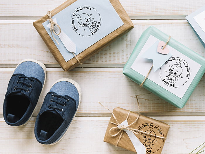 SELLO BAUTIZO DESIGN AND STAMP