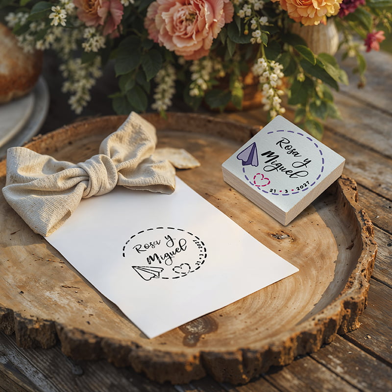 SELLO BODA SBO DS 0403 AVION DESIGN AND STAMP