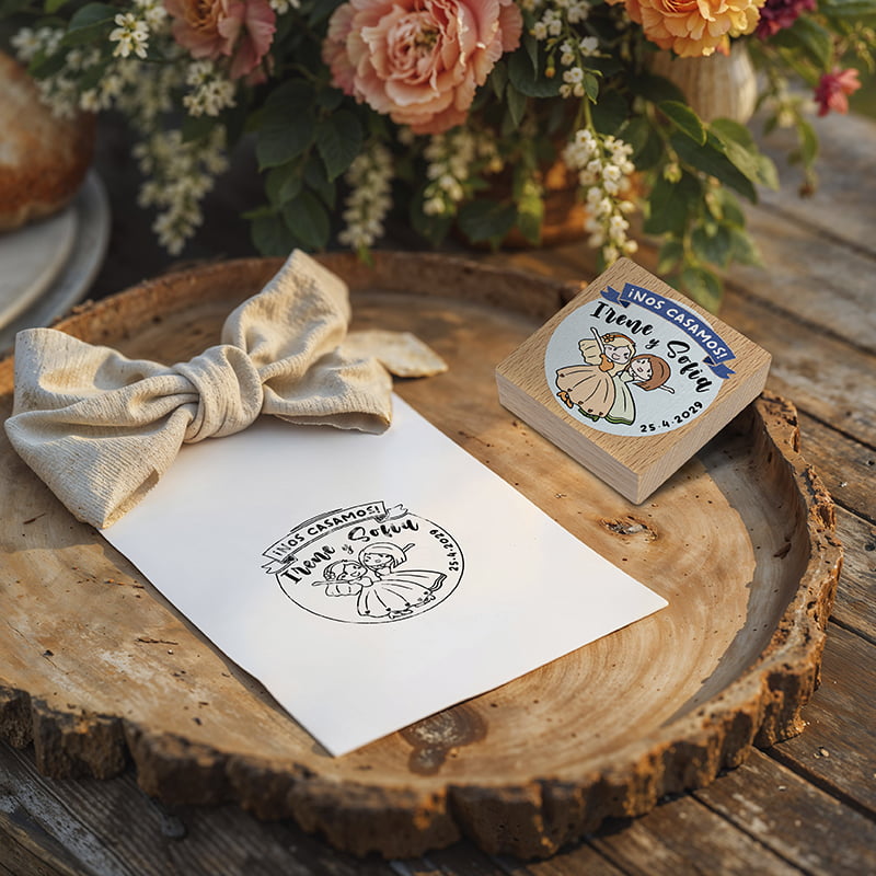 SELLO BODA SBO DS 0407 CHICAS DESIGN AND STAMP