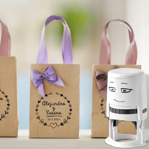 Shopping bags in the mall SELLO BODA SBO DS 0502 CORAZON DESIGN AND STAMP