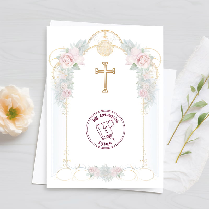 SELLO COMUNION SCO DS 0203 BIBLIA DESIGN AND STAMP