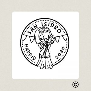 SELLO CUADRADO FIESTA 7 SAN ISIDRO DESIGN AND STAMP