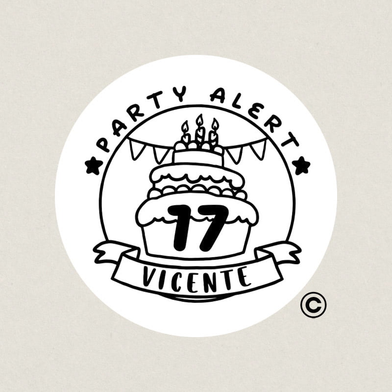 SELLO CUMPLEANOS 5 TARTA DESIGN AND STAMP SELLO CUMPLEANOS 5 TARTA DESIGN AND STAMP