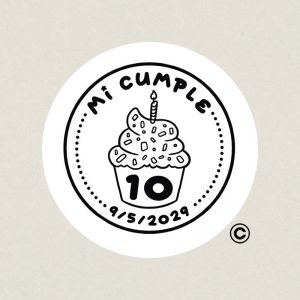 SELLO CUMPLEANOS 8 MUFFIN DESIGN AND STAMP SELLO CUMPLEANOS 8 MUFFIN DESIGN AND STAMP