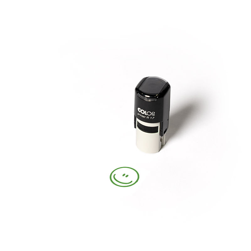 SELLO ESCOLAR PRINTER R17 ES A CARITA SONRIENTE DESIGN AND STAMP