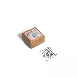 SELLO EXLIBRIS 30X30MM MINISUSHICATS 6 ARIADNA URAMAKI DESIGN AND STAMP