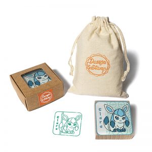 SELLO EXLIBRIS ANIME 50X50MM EXAN DS 0301 CLARA GACEON DESIGN AND STAMP