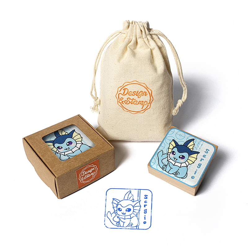 Exlibris 2 - Sello impreso, caja, bolsa pequeña