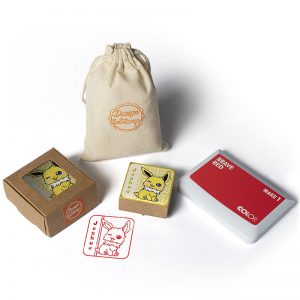 SELLO EXLIBRIS ANIME 50X50MM EXAN DS 0405 JOSHUA JOLTEON DESIGN AND STAMP